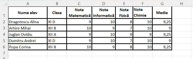 Excel — foldere fisiere, formatare conditionala, formule functii