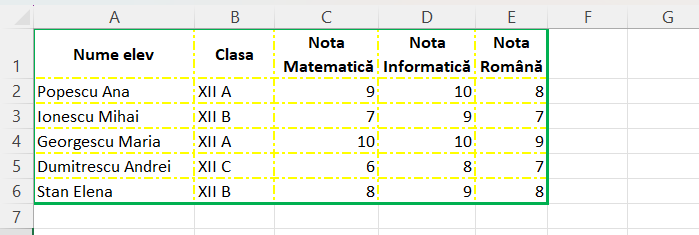 Excel — foldere fisiere, formule functii, tabel